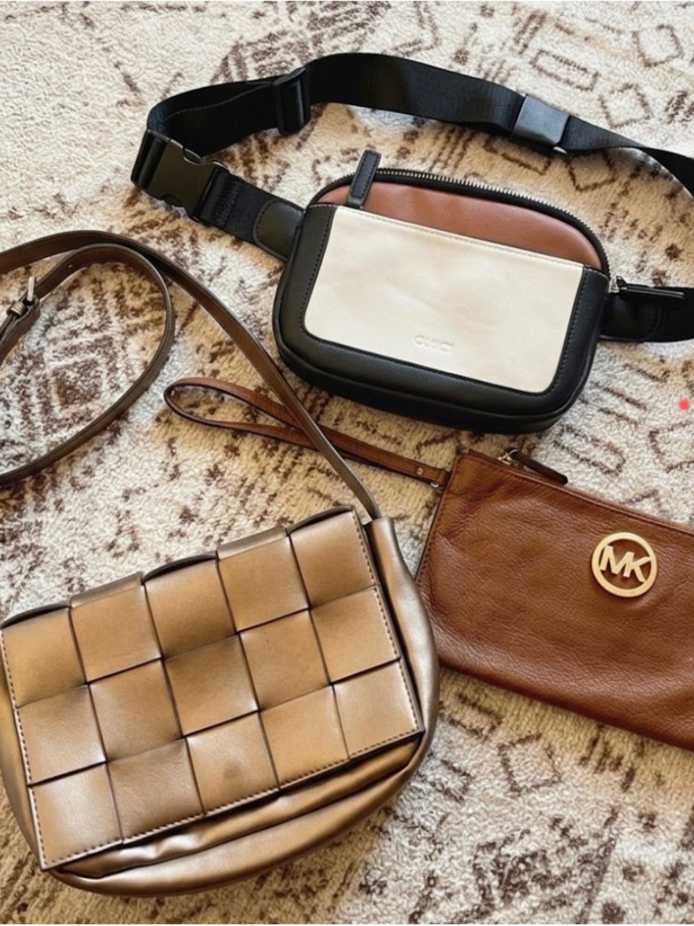 3 bag bundle~ Michael Kors clutch|amazon belt bag|worthington small purse